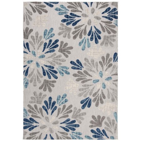 Safavieh 4 x 6 ft. Cabana 800 Power-Loomed Rectangle Rug Gray & Blue CBN800F-4